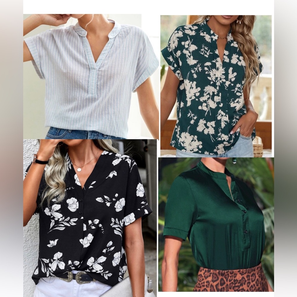 Bundle of SHEIN work blouses casual blouses tops size Large